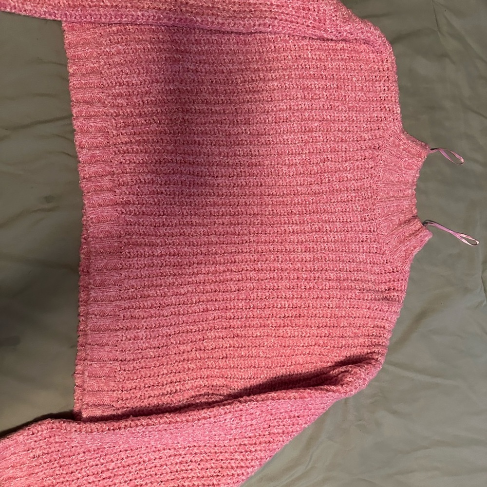 Cozy Pink Knit Sweater